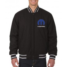 Mopar Black Wool Varsity Jacket
